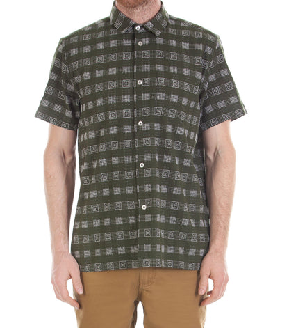 Dangerfield - Relax Fit SS Shirt Emb - green