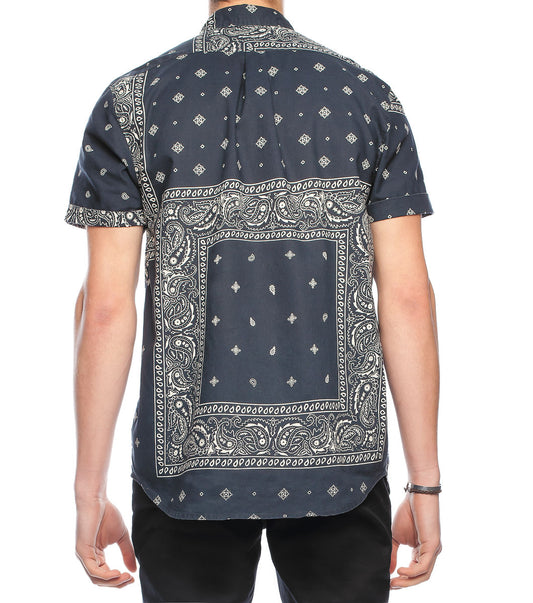 Dangerfield - Mixed Bandana SS Shirt - navy