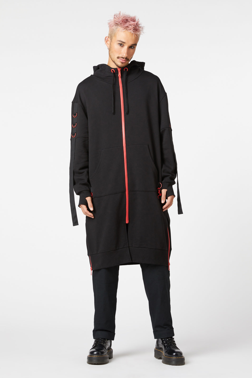 Dangerfield - Goth Metal Trim Jacket - black-red