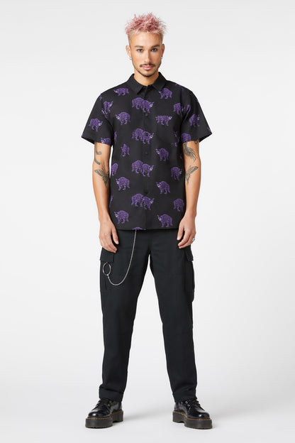 Dangerfield - Guiding Spirit Short Sleeve Shirt - black