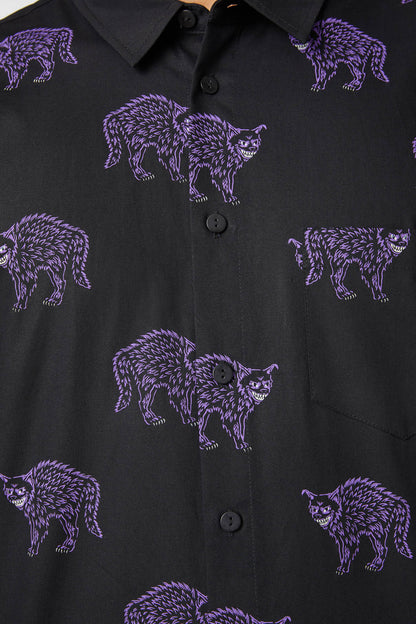 Dangerfield - Guiding Spirit Short Sleeve Shirt - black
