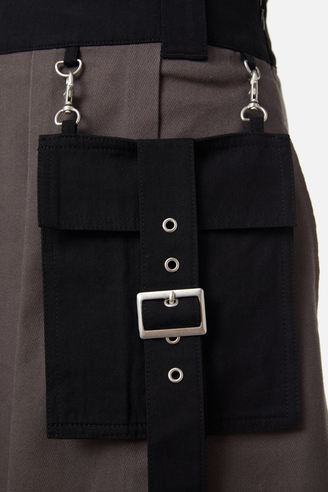 Dangerfield - Time & Date Pleated Unisex Skirt - grey