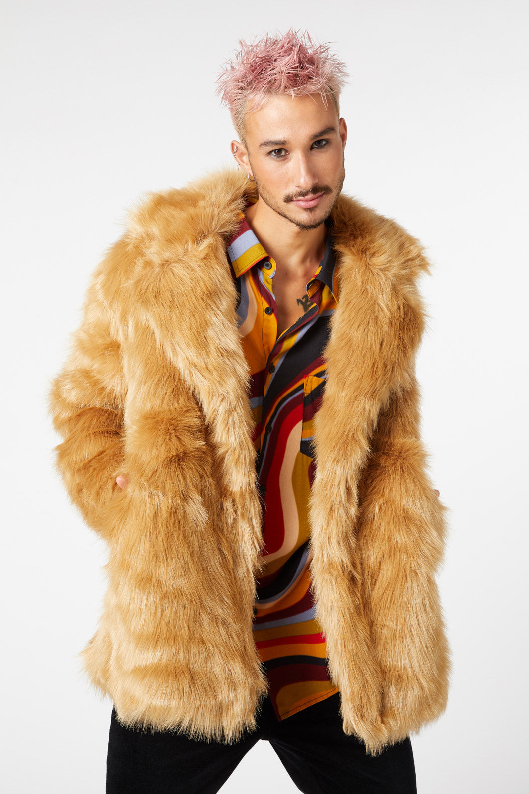 Men's Luxury handmade fox fur Coats Parka - Versatile Winter Protection for  the Modern Man | Mens designer coats, Mens fur coat, Coat design