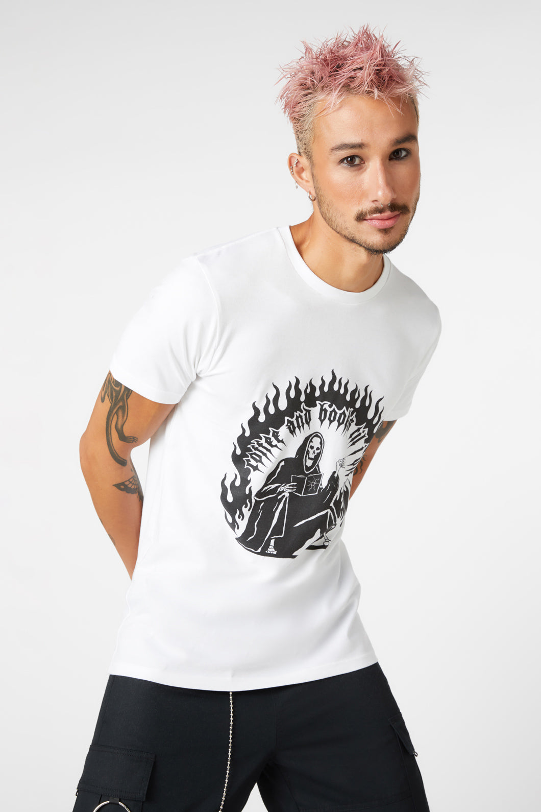 Dangerfield - Coffee & Books Tee - white
