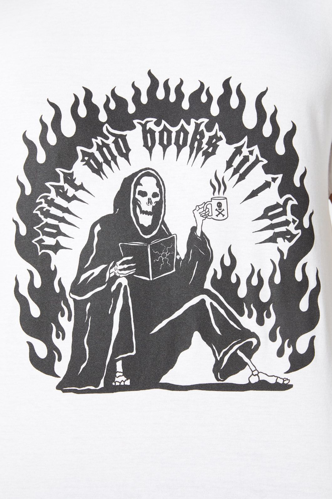 Dangerfield - Coffee & Books Tee - white