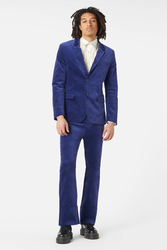 Dangerfield - Mojo Velvet Jacket - blue