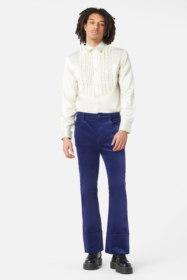 Dangerfield - Mojo Velvet Pant - blue