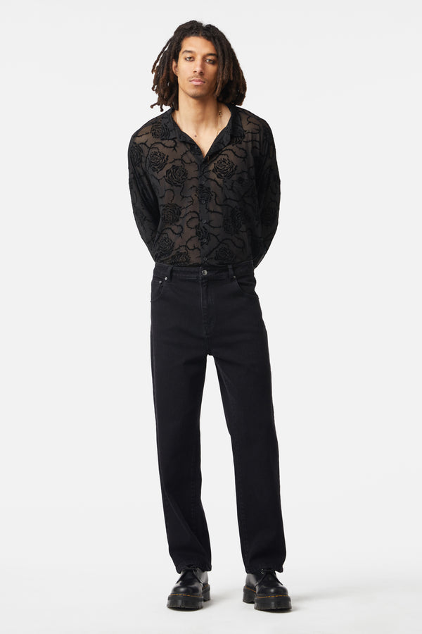 Dangerfield - Mens Classic Cut Danger Jeans - black