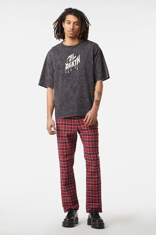 Dangerfield - Til Death Acid Wash Tee - charcoal