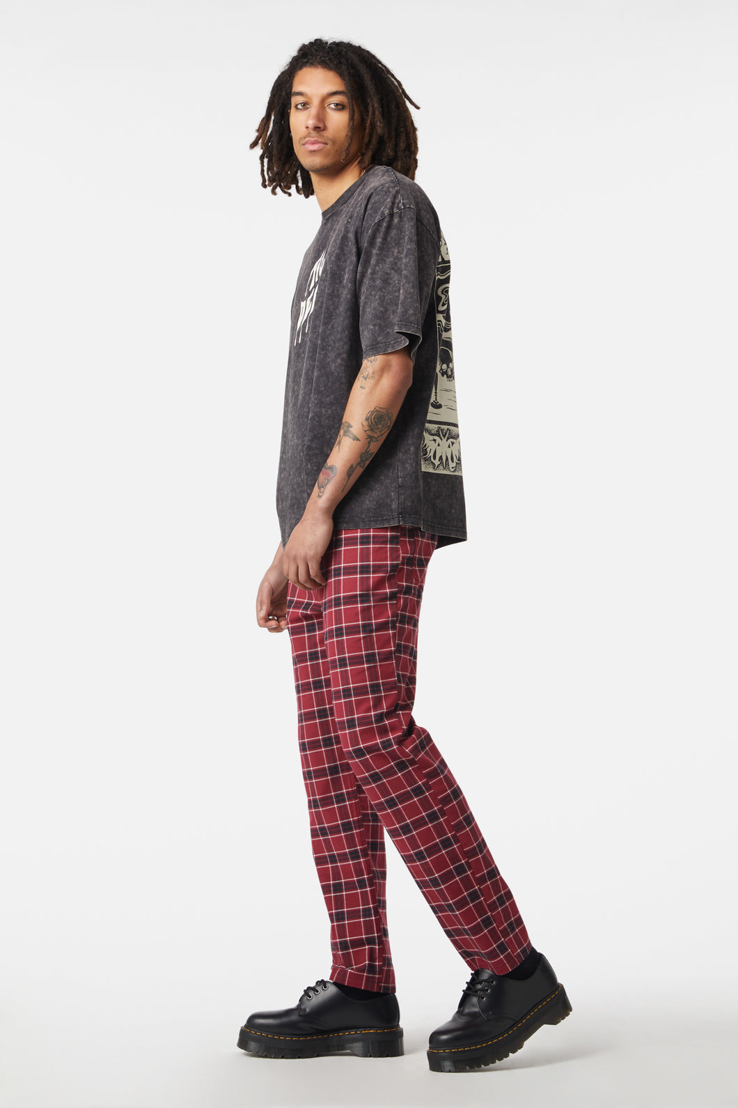 Dangerfield - Til Death Acid Wash Tee - charcoal