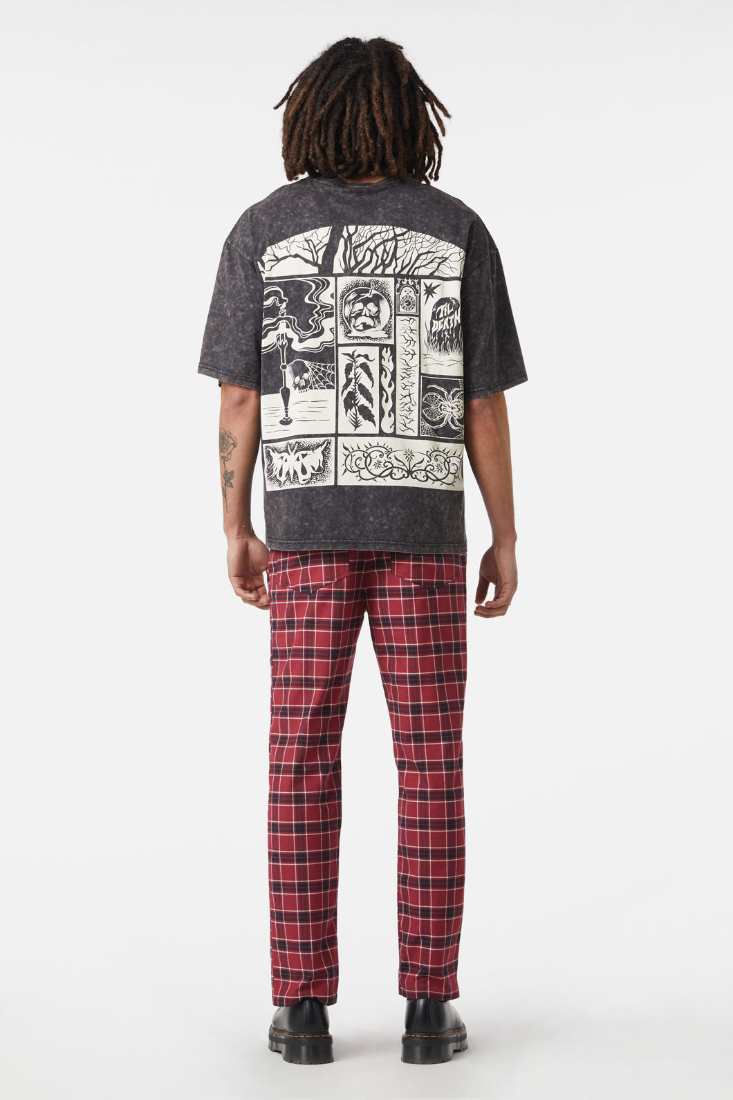 Dangerfield - Til Death Acid Wash Tee - charcoal