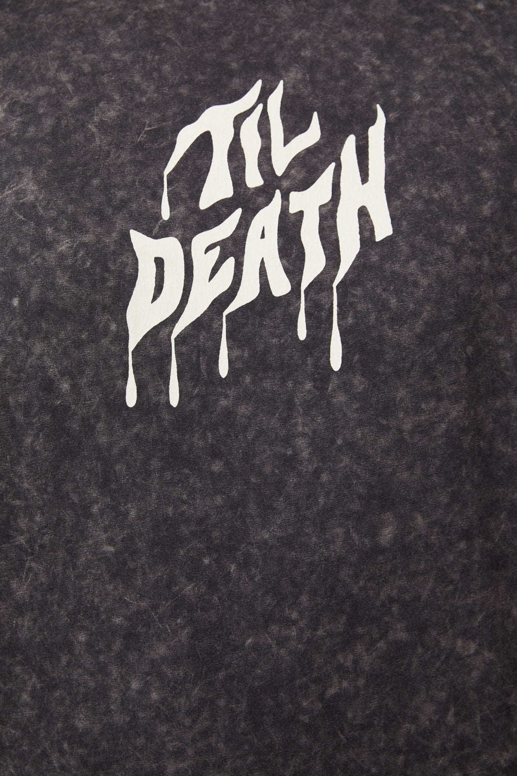 Dangerfield - Til Death Acid Wash Tee - charcoal