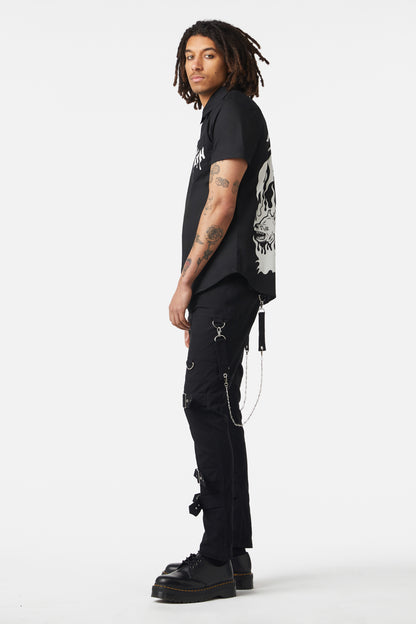 Dangerfield - Til Death D-Ring Short Sleeve Shirt - black