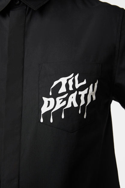 Dangerfield - Til Death D-Ring Short Sleeve Shirt - black