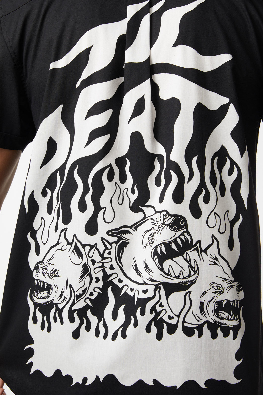 Dangerfield - Til Death D-Ring Short Sleeve Shirt - black