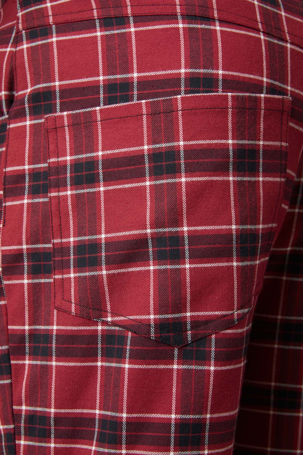 Dangerfield - Revenge Tartan Brace Trousers - maroon