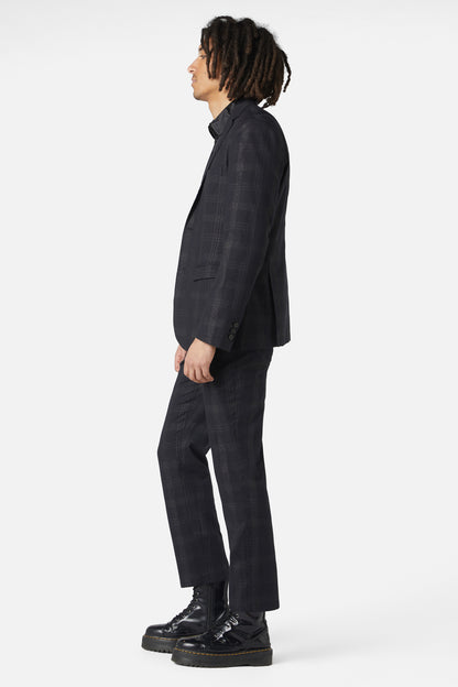 Dangerfield - High Society Tartan Blazer - black