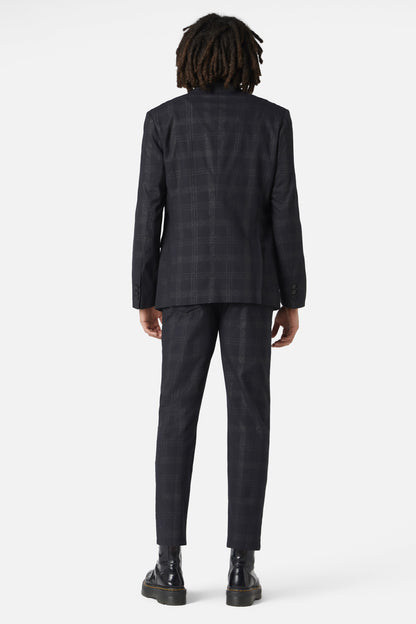 Dangerfield - High Society Tartan Blazer - black