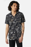 Dangerfield - Lovers Departure Short Sleeve Shirt - black