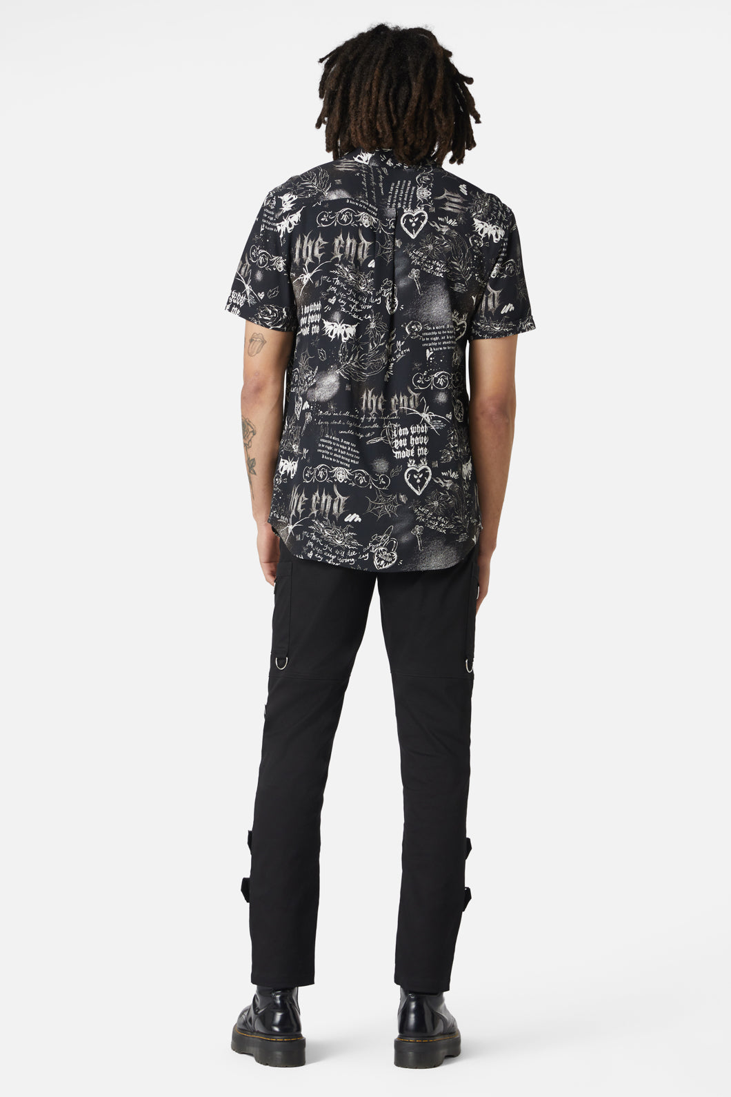 Dangerfield - Lovers Departure Short Sleeve Shirt - black