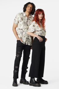 Dangerfield - Lovers Departure Short Sleeve Shirt - cream