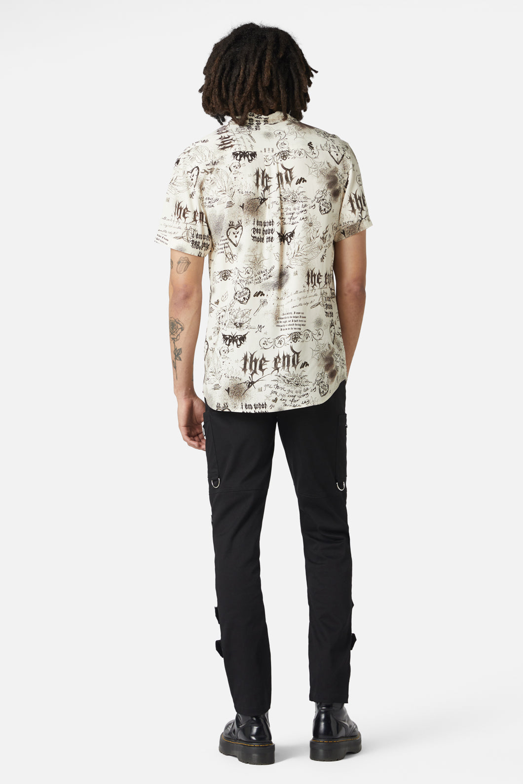 Dangerfield - Lovers Departure Short Sleeve Shirt - cream