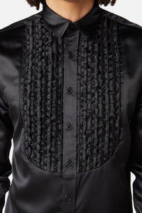 Dangerfield - Matrimonial Tux Style Long Sleeve Shirt - black