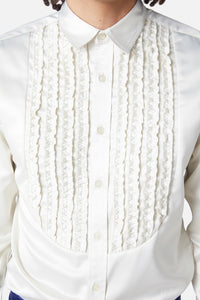 Dangerfield - Matrimonial Tux Style Long Sleeve Shirt - cream