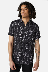 Dangerfield - Naked Flame Short Sleeve Shirt - black
