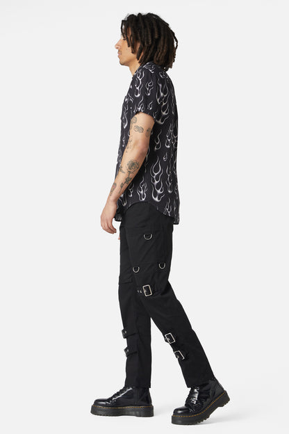 Dangerfield - Naked Flame Short Sleeve Shirt - black
