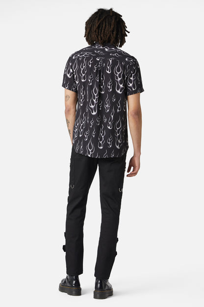 Dangerfield - Naked Flame Short Sleeve Shirt - black