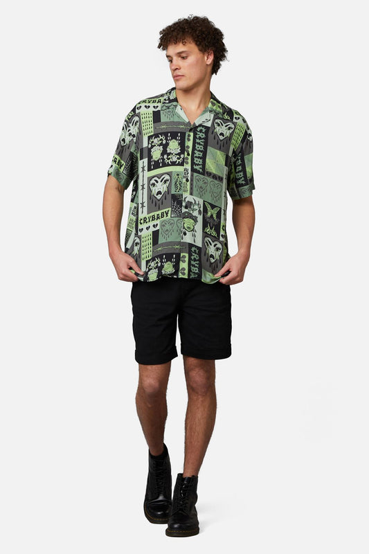 Dangerfield - Cry Baby Dark Tile Short Sleeve Shirt - black