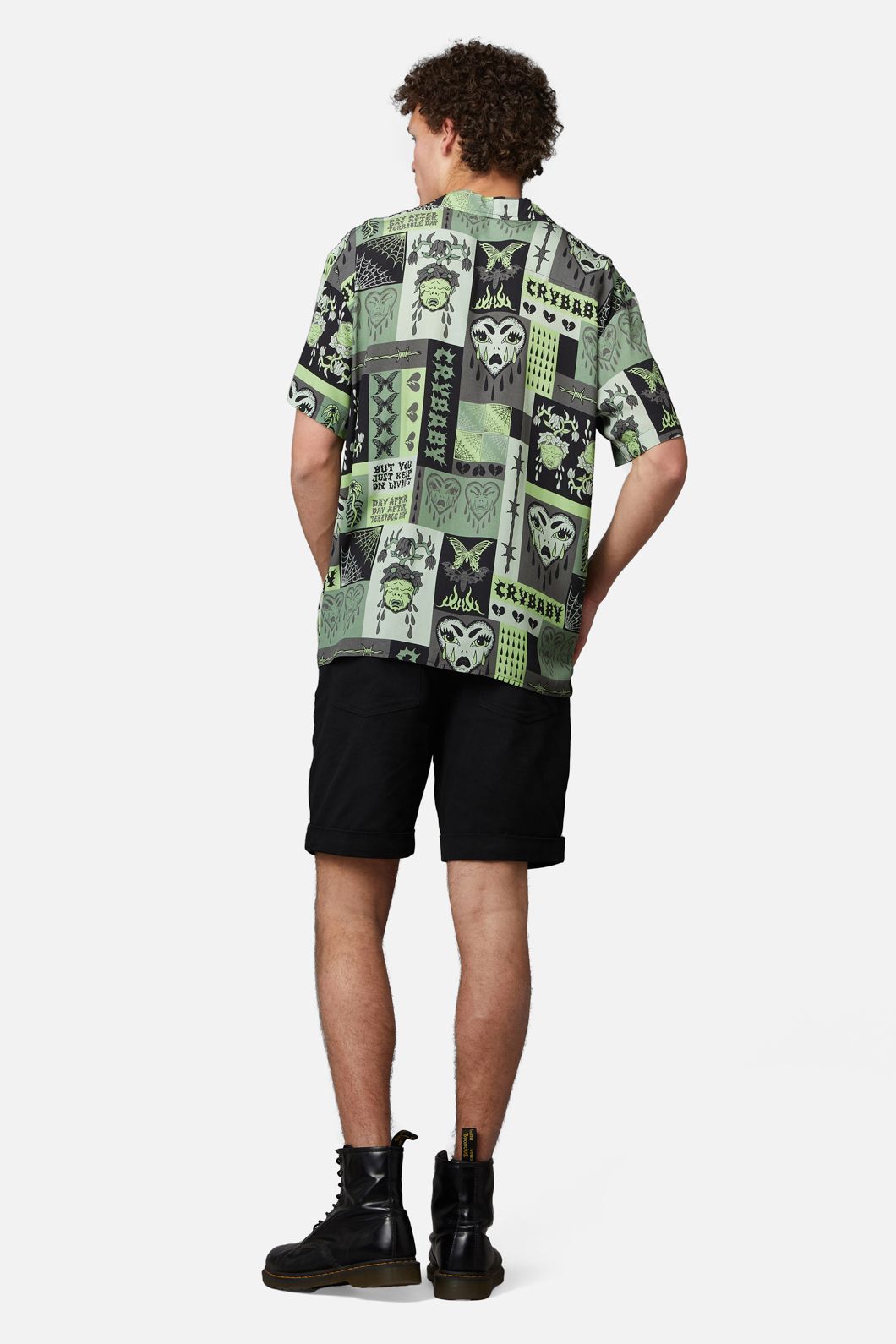 Dangerfield - Cry Baby Dark Tile Short Sleeve Shirt - black