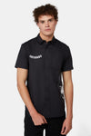 Dangerfield - The End Side Printed Short Sleeve Shirt - black-white