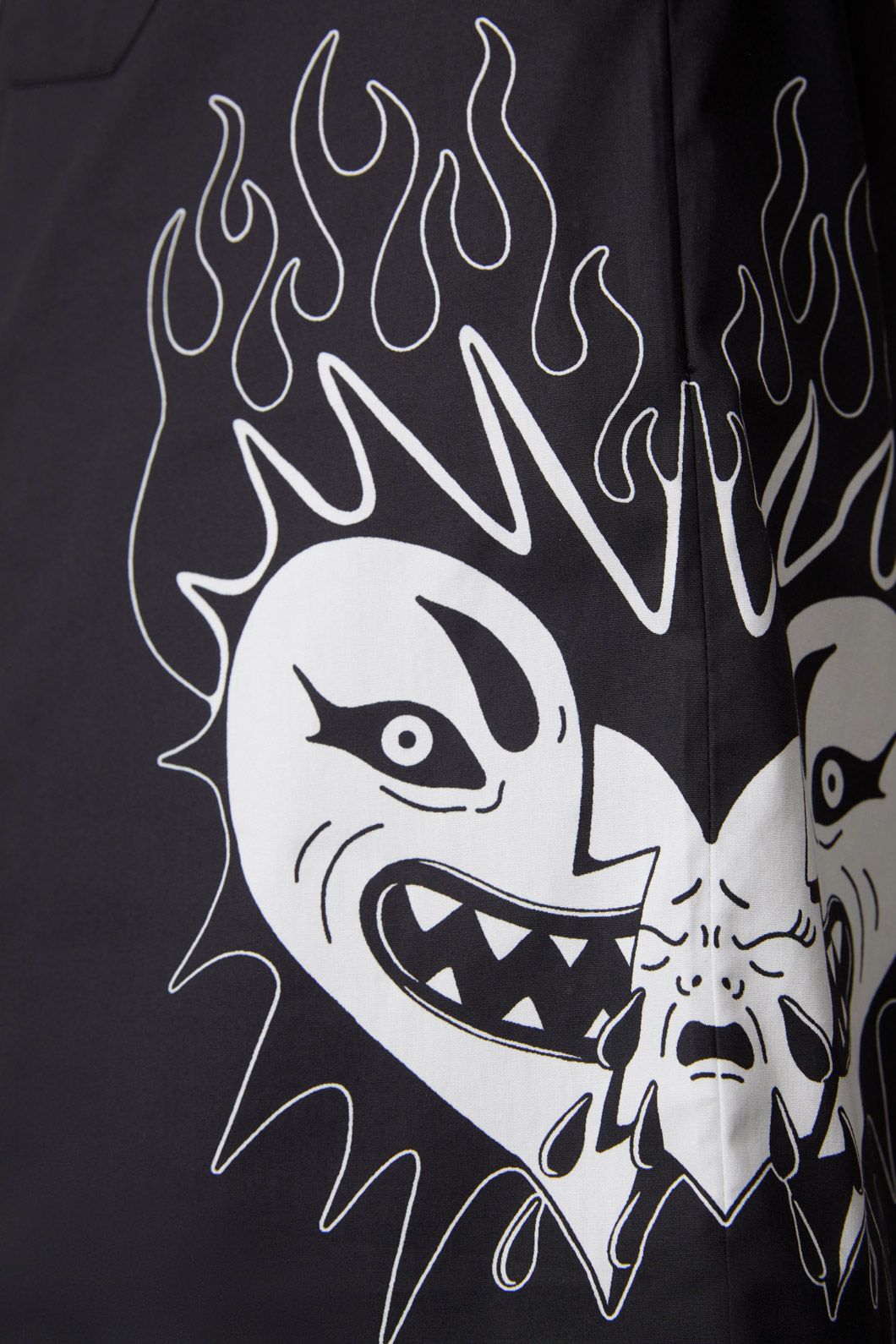 Dangerfield - The End Side Printed Short Sleeve Shirt - black-white