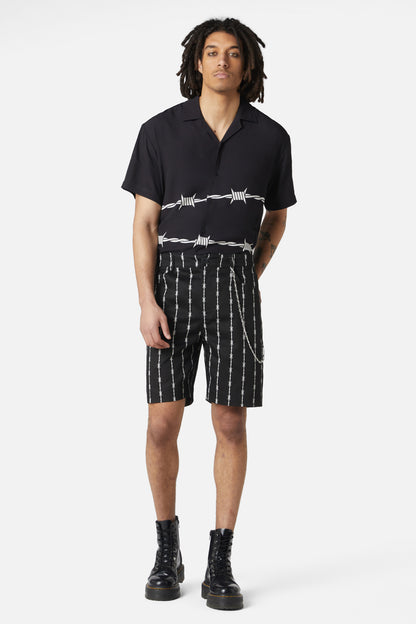 Dangerfield - Barbed Wire Chain Short - black-white