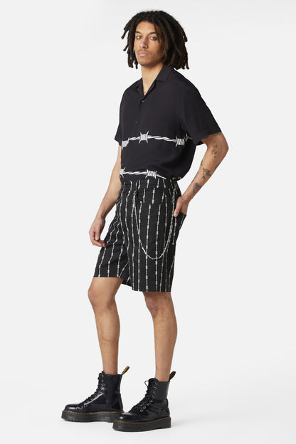 Dangerfield - Barbed Wire Chain Short - black-white