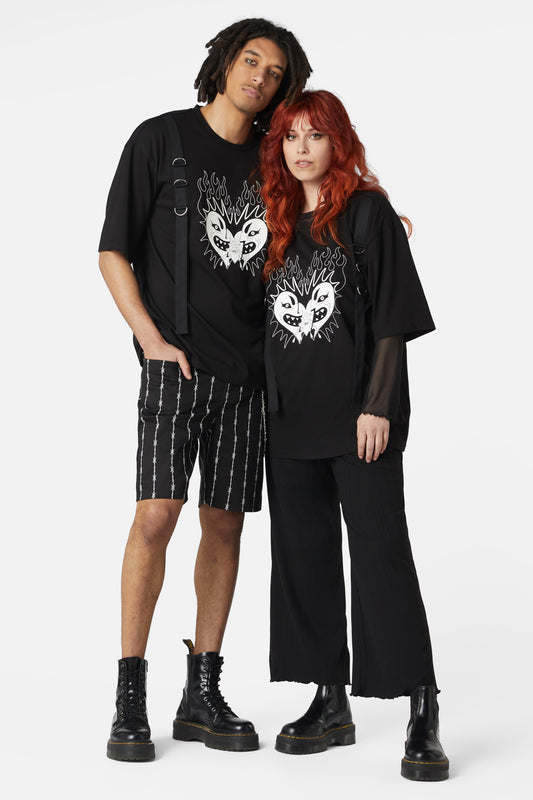 Dangerfield - The End D-Ring Tee - black