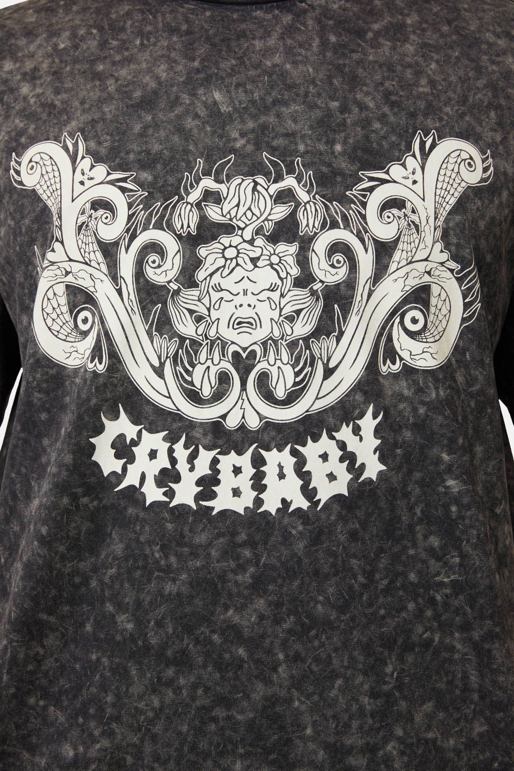 Dangerfield - Break Their Hearts Acid Wash Tee - grey