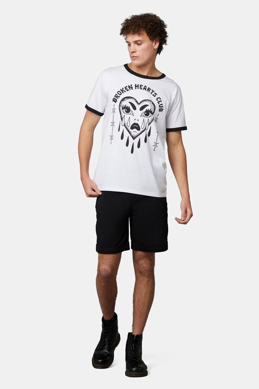 Dangerfield - Broken Hearts Club Tee - white