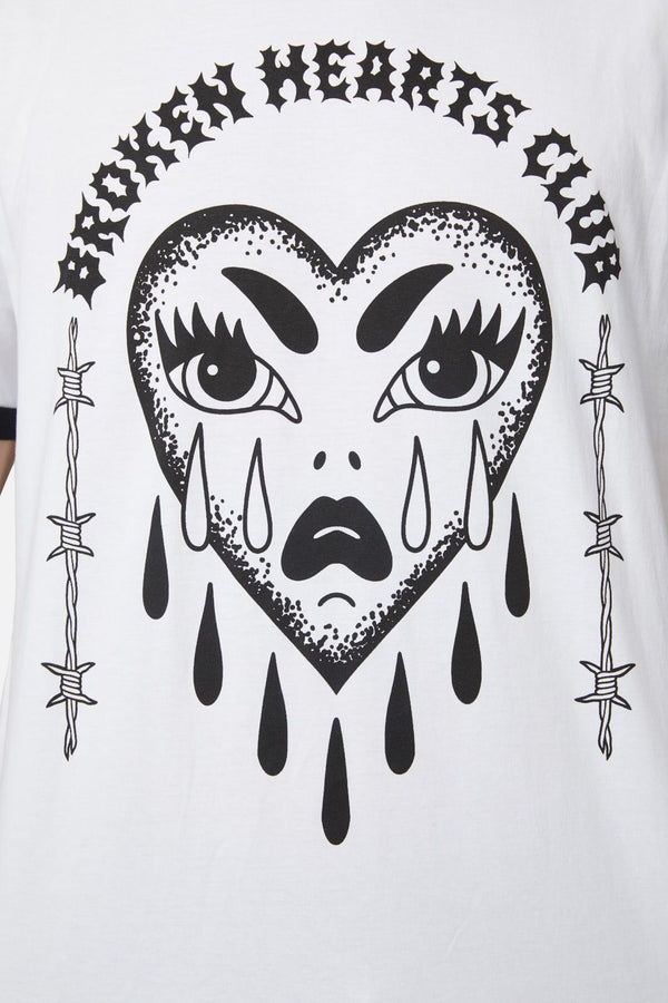 Dangerfield - Broken Hearts Club Tee - white
