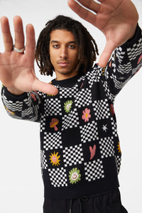 Dangerfield - Chess At Picnic Knit - multi