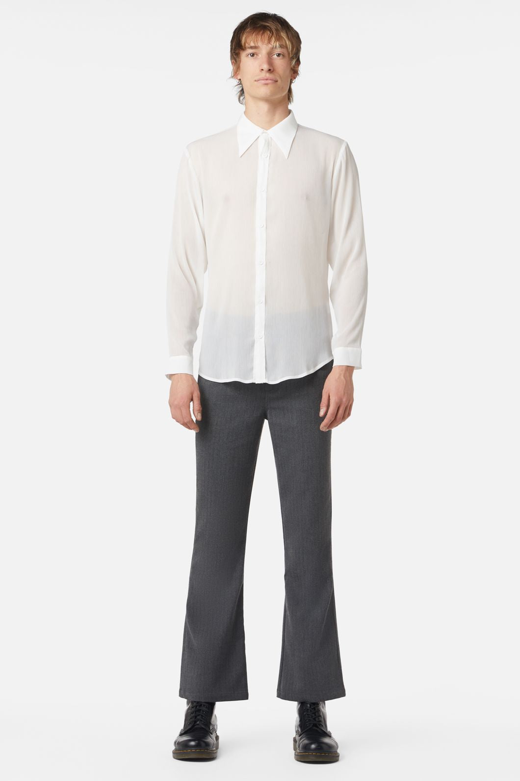 Dangerfield - Vicious Ls Shirt - cream