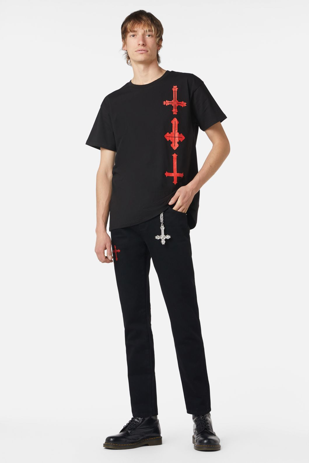 Dangerfield - Angel Of Darkness Rule Print Tee - black