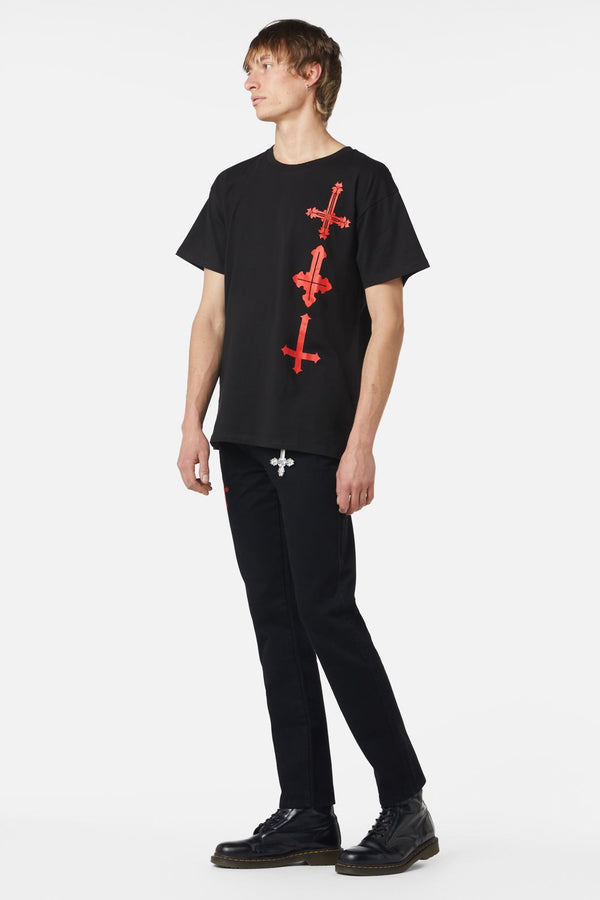 Dangerfield - Angel Of Darkness Rule Print Tee - black