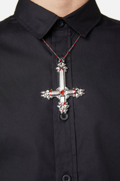 Dangerfield - Hail Lilith Rosary S/S Shirt - black