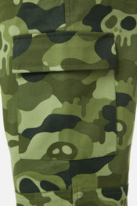 Dangerfield - Nook Of The Garden Camo Cargos - green