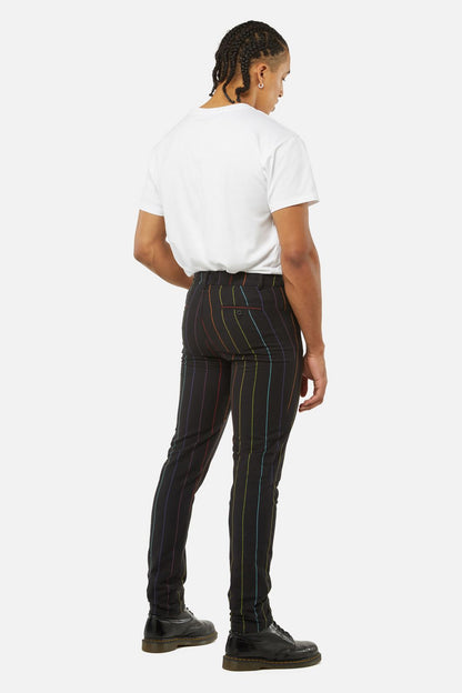 Dangerfield - Rainbow Pinstripe Skinny Pants - multi
