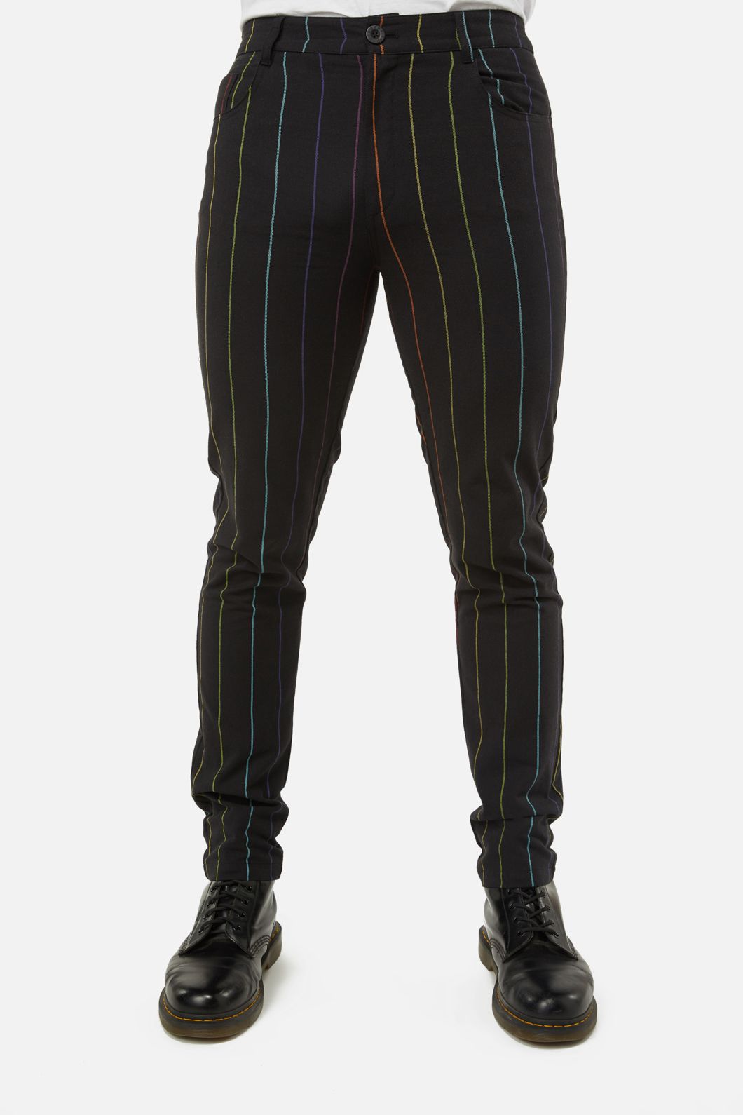 Dangerfield - Rainbow Pinstripe Skinny Pants - multi