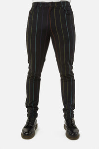 Dangerfield - Rainbow Pinstripe Skinny Pants - multi